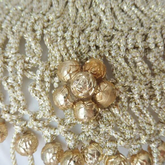 Luxurious Gold Beaded cleopatra head dress.